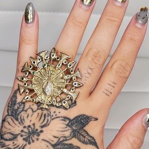 House of Harlow peacock ring